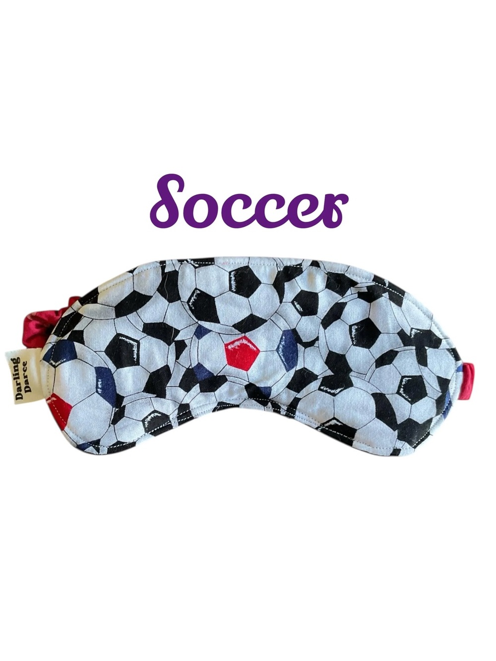 Soccer Theme Sleep Mask for Kids, New Handmade